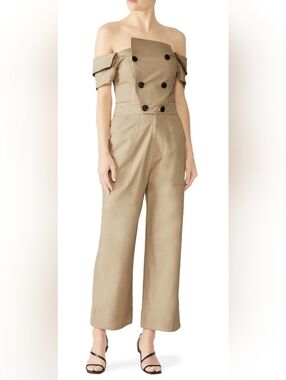 Marissa Webb Rylan Jumpsuit Size 2 XS Khaki    Chic